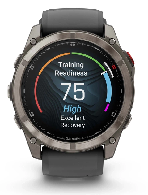 Смарт-годинник Garmin Fenix 8 Pro 51 mm AMOLED Carbon Gray DLC Titanium with Black/Pebble Gray (010-03199-00/01) - Фото 6 Смарт-годинник Garmin Fenix 8 Pro 51 mm AMOLED Carbon Gray DLC Titanium with Black/Pebble Gray (010-03199-00/01) - изображение 6