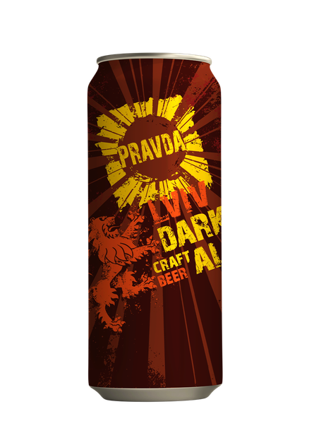 Пиво Правда Lviv dark ale 0,33л - Фото 1 Пиво Правда Lviv dark ale 0,33л - зображення 1