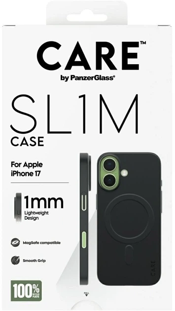 Панель CARE by PanzerGlass SL1M MagSafe для Apple iPhone 17 Black (5715685035319) - зображення 5