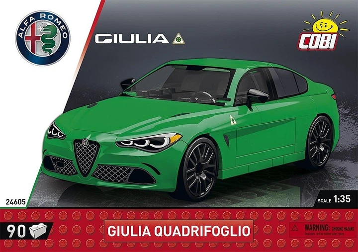Klocki konstrukcyjne Cobi 24605 Alfa Romeo Giulia Quadrifoglio 90 szt (5902251246051) - obraz 2