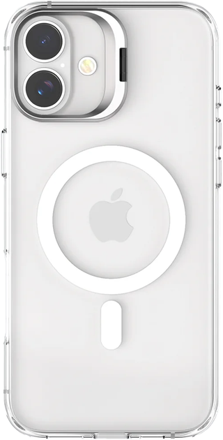 Панель Guan Founder Mag Glass для Apple iPhone 16 Transparent-White (GA-MAGCS-IP24-SLS61WHT) - зображення 1