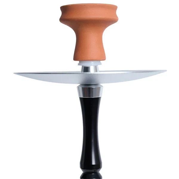 Кальян Monster Hookah MN 04-BK Black Style – алюмінієвий кальян з прозорою скляною колбою та дифузором, висота 60 см. - зображення 2