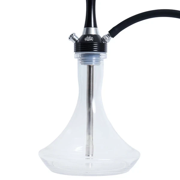 Кальян Monster Hookah MN 04-BK Black Style – алюмінієвий кальян з прозорою скляною колбою та дифузором, висота 60 см. - зображення 4