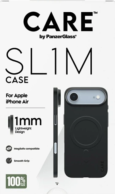 Панель PanzerGlass CARE SL1M MagSafe для Apple iPhone Air Black (5715685035302) - зображення 4