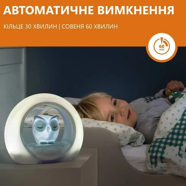 Ночник со звуковой активацией Zazu Lou Совенок Серый (ZA-LOU-01) - изображение 4