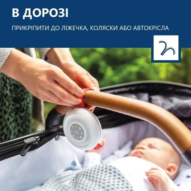 Портативний дитячий мобіль Zazu Suzy з білим шумом і колисковими (ZA-SUZY-01) (703625108174) - Фото 7 Портативний дитячий мобіль Zazu Suzy з білим шумом і колисковими (ZA-SUZY-01) (703625108174) - зображення 7