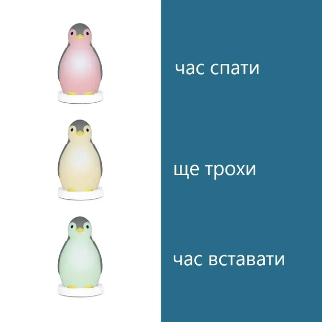 Светильник-ночник Zazu Pam Пингвиненок Серый (ZA-PAM-01) - изображение 3