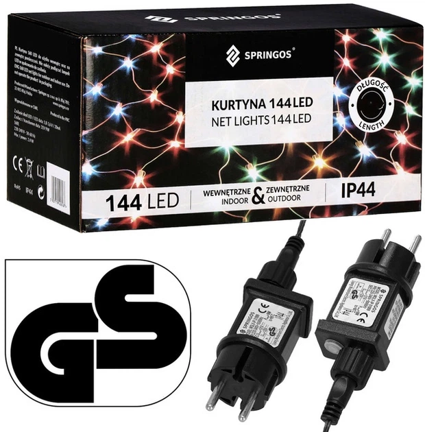 Підвісні гірлянди Штора 144 LED 2 м (5907719465128) - зображення 2