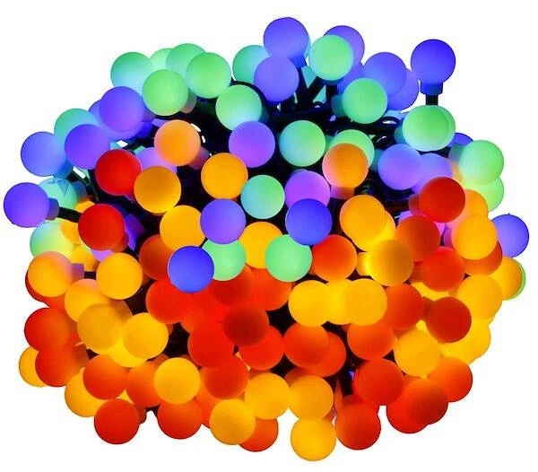 Lampki choinkowe Springos kulki 200 LED 16 m (5907719442518) - obraz 2