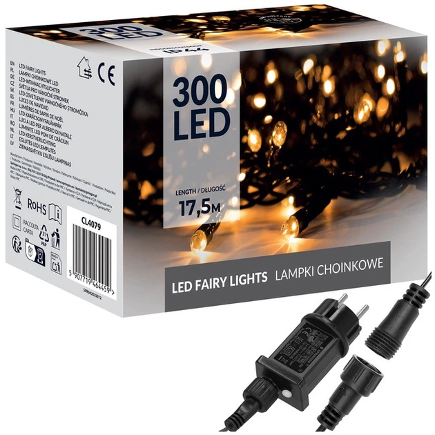 Lampki choinkowe Springos 300 LED 17.5 m (5907719464459) - obraz 2