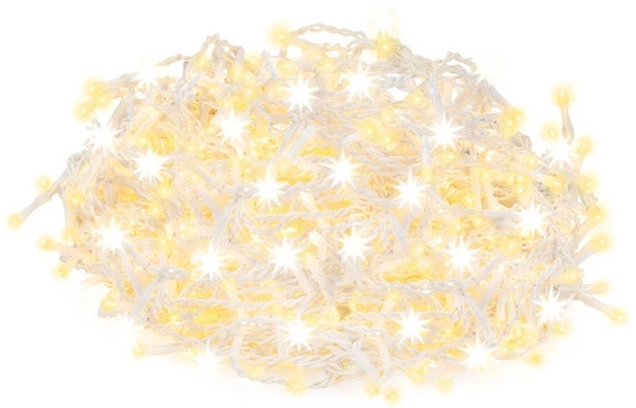 Lampki Springos Kurtyna Sople Flash 300 LED 12 m (5907719425542) - obraz 3