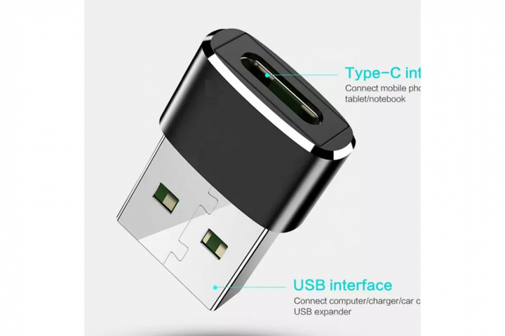 USB‑A – Type‑C адаптер Mindpure (Black) - Фото 2 USB‑A – Type‑C адаптер Mindpure (Black) - изображение 2