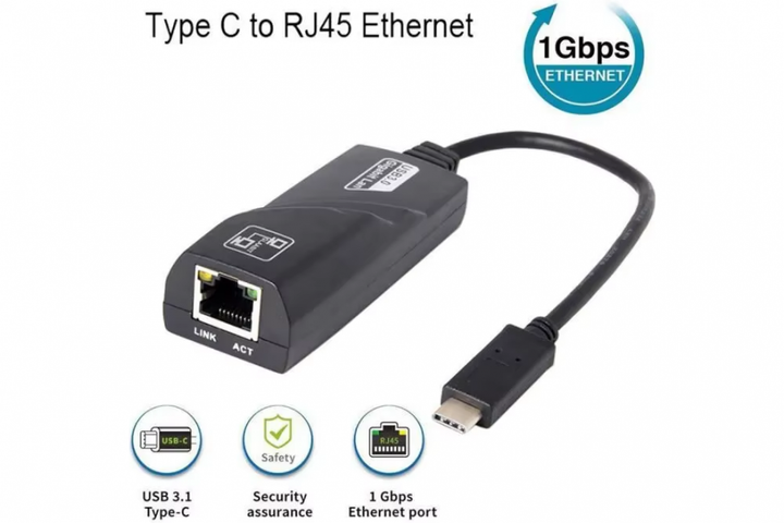 Type‑C ‑ Gigabit RJ45 1000Mbps адаптер Mindpure - Фото 2 Type‑C ‑ Gigabit RJ45 1000Mbps адаптер Mindpure - изображение 2