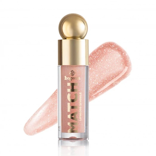 Блиск для губ Bogenia Match Lipgloss Sparkle BG712, 003 Світло-рожевий, 4.6 мл - Фото 1 Блиск для губ Bogenia Match Lipgloss Sparkle BG712, 003 Світло-рожевий, 4.6 мл - зображення 1