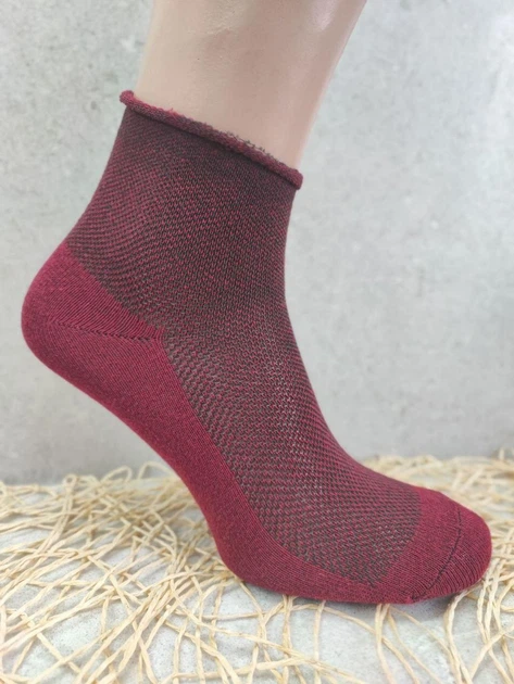 Носки женские летние с сеткой Medical Effect, 011S Color. Без резинки, антиварикозные. 36-40р. Набор из 6 пар - изображение 5