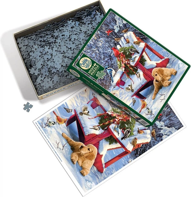 Puzzle Cobble Hill Zimowy dzień 1000 elementów 113009 (625012402118) - obraz 3