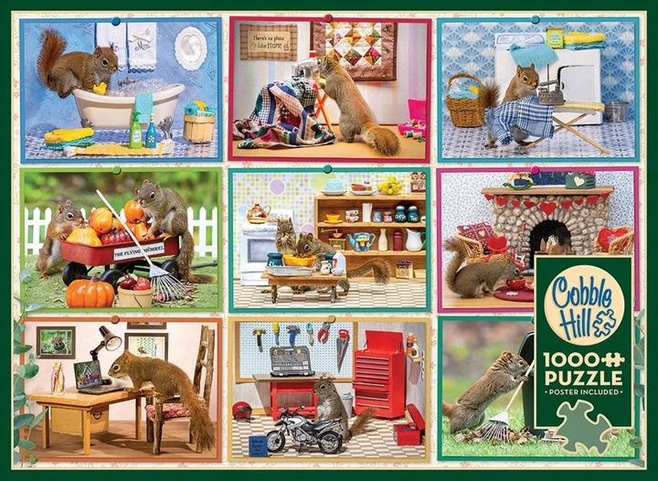 Пазл Cobble Hill Домашні білки 1000 елементів 113063 (625012402873) - зображення 2