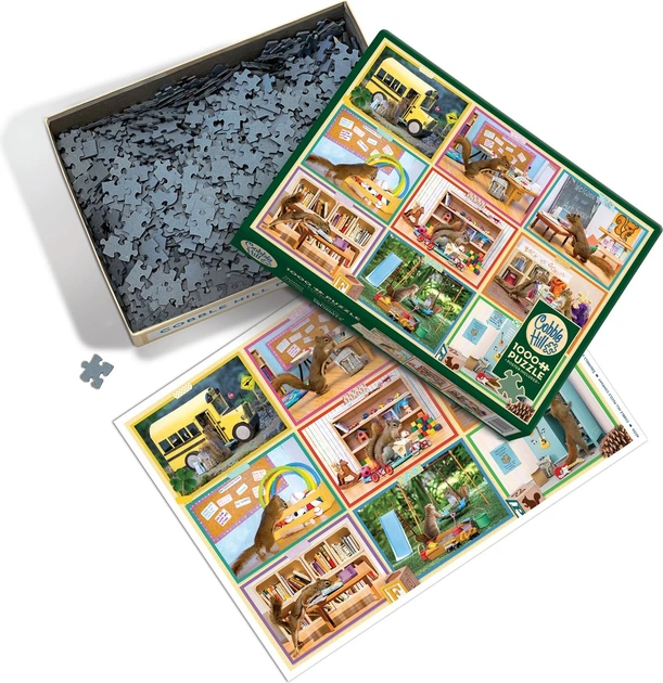 Пазл Cobble Hill Білки в школі 1000 елементів 113575 (625012403269) - зображення 3