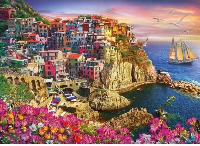 Пазл Gibsons Games Чінкве-Терре Італія 1000 елементів 113727 (5012269063837) - зображення 2