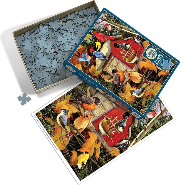 Пазл Cobble Hill Осінній будиночок для птахів 500 елементів 112651 (625012450614) - зображення 3