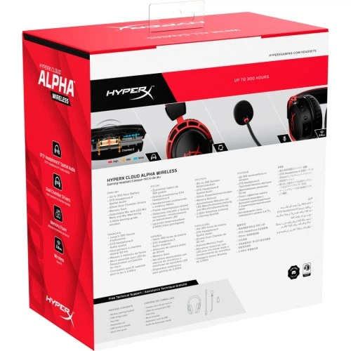 Наушники HyperX Cloud Alpha Wireless Black (4P5D4AA) HyperX 4P5D4AA 921096 - Фото 8 Наушники HyperX Cloud Alpha Wireless Black (4P5D4AA) HyperX 4P5D4AA 921096 - изображение 8