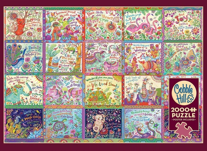 Пазл Cobble Hill Позитивні думки 2000 елементів 113045 (625012490238) - зображення 2