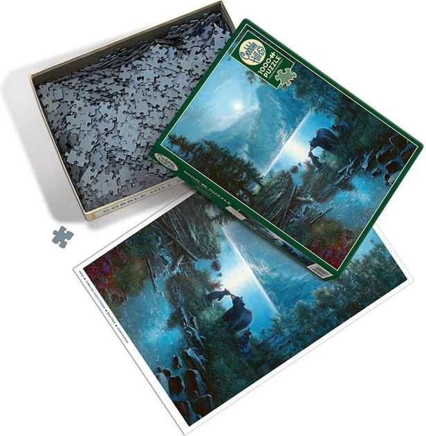 Puzzle Cobble Hill Noc Niedźwiedzia 1000 elementów 113134 (625012400084) - obraz 3