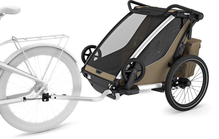 Коляска дитяча Thule Chariot Cross 2 Double (Faded Khaki) 10201037 (TH 10201037) - Фото 2 Коляска дитяча Thule Chariot Cross 2 Double (Faded Khaki) 10201037 (TH 10201037) - зображення 2