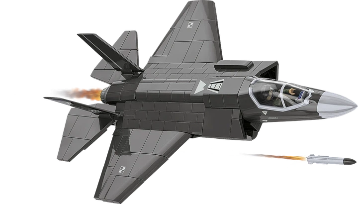Klocki konstrukcyjne Cobi Armed Forces Myśliwiec F-35A Lightning II Husarz 605 elementów (5902251059040) - obraz 3
