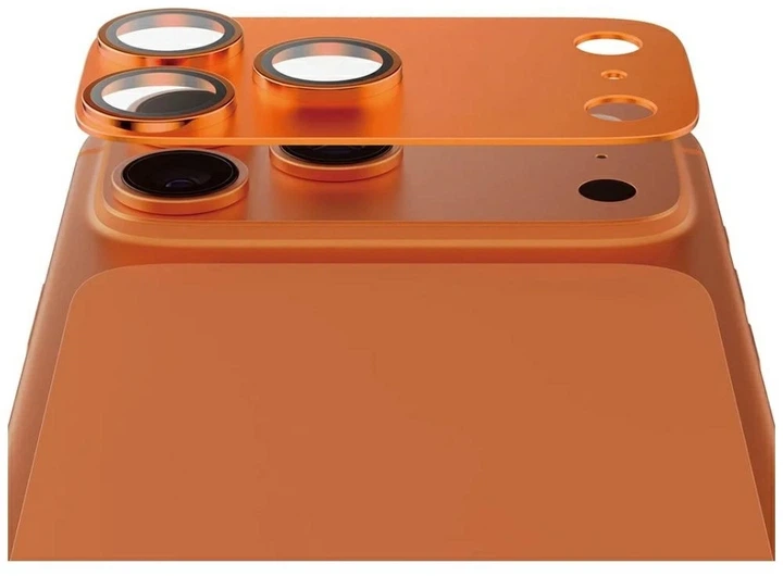 Szkło hartowane Panzer Glass Fender Camera Protector Tempered Glass Lens do Apple iPhone 17 Pro Max Orange (5715685036750) - obraz 3
