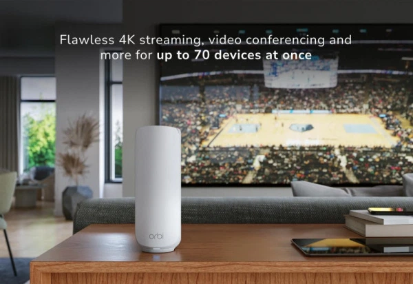 Система WiFi-Mesh netgear Orbi rbe372 be5000 2мод белый (rbe372-100eus) - изображение 2