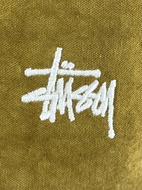 Сумка через плече Stussy Washed у жовтому кольорі. - зображення 3