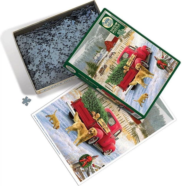 Puzzle Cobble Hill Wyprawa po choinkę 1000 elementów 113012 (625012402156) - obraz 3