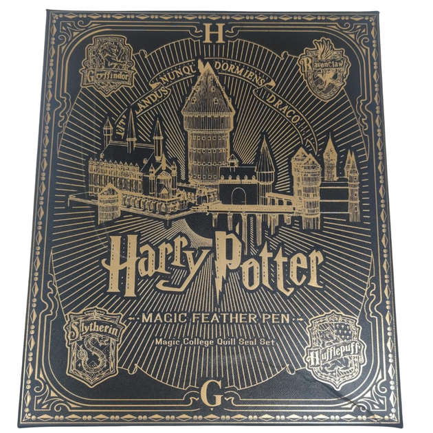 Набор для письма Гарри Поттер "магическое перо" Harry Potter "magic feather pen" с печатками и красным пером - изображение 2