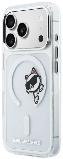 Чохол Karl Lagerfeld IML Peekaboo MagSafe для Apple iPhone 17 Pro Transparent (3666339607012) - зображення 2