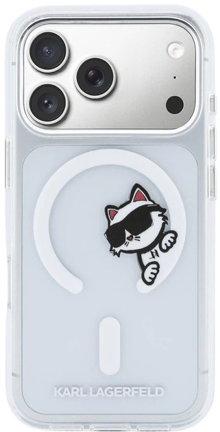 Чохол Karl Lagerfeld IML Peekaboo MagSafe для Apple iPhone 17 Pro Transparent (3666339607012) - зображення 3