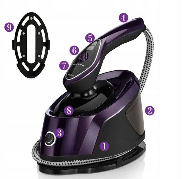 Відпарювач для одягу Mozano Smart Care 2500 Вт AGD/ST/02#FIOLET - изображение 2