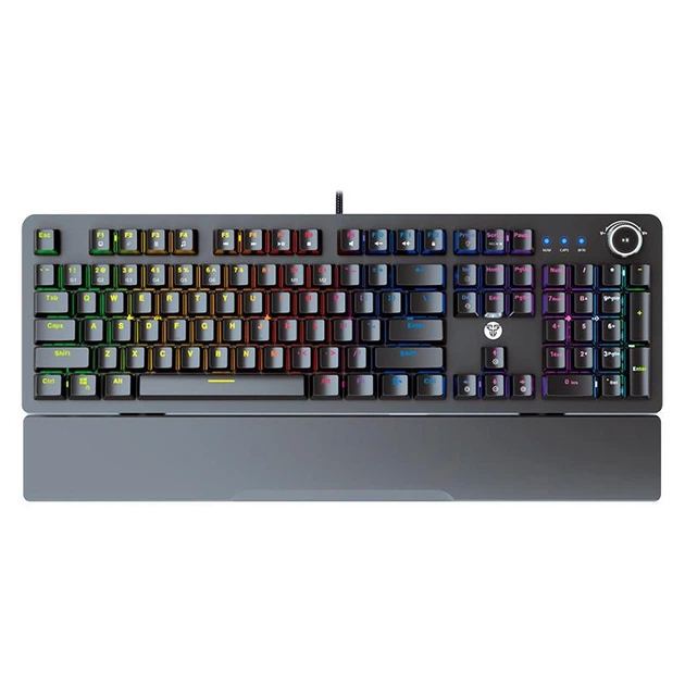 Ігрова провідна механічна клавіатура Fantech Max Power MK853V2 Red Switch c RGB підсвічуванням, UA/ENG раскладка - Фото 5 Ігрова провідна механічна клавіатура Fantech Max Power MK853V2 Red Switch c RGB підсвічуванням, UA/ENG раскладка - зображення 5