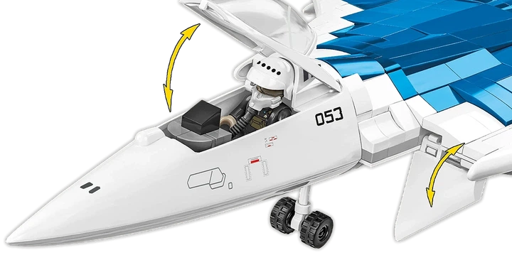 Klocki konstrukcyjne Cobi Armed Forces Myśliwiec Su-57 Felon 928 elementów (5902251059095) - obraz 6