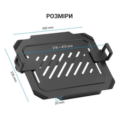 Подставка для ноутбука OfficePro для кронштейнів VESA 75x75,100x100 (LH313B) OfficePro LH313B 1092157 - изображение 5