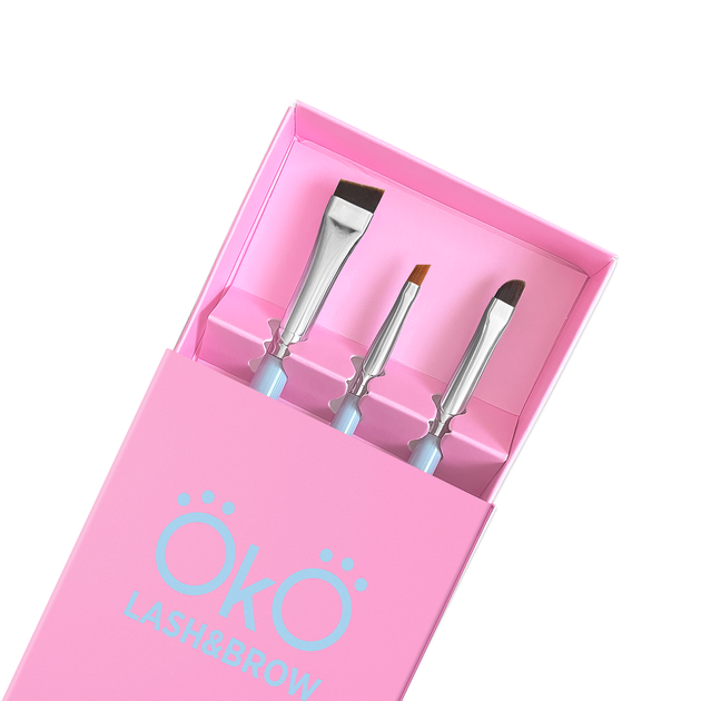 Набор кистей OKO Lash&Brow Your Art is a Mirror of Your Soul - Фото 2 Набор кистей OKO Lash&Brow Your Art is a Mirror of Your Soul - изображение 2
