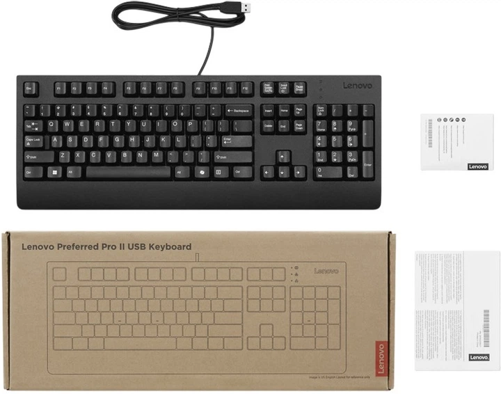 Клавіатура дротова Lenovo Preferred Pro II - Estonian (4Y41R64619) - зображення 2