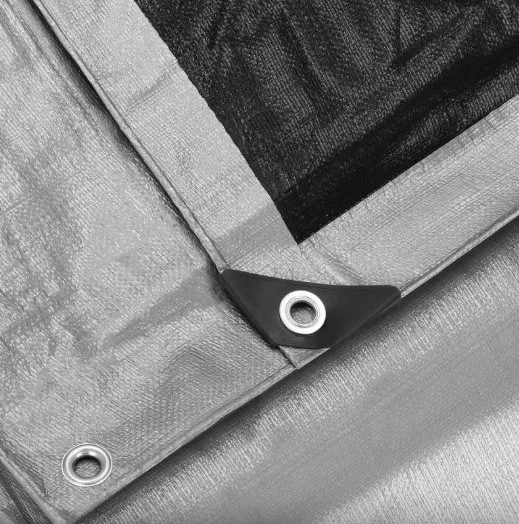 Брезент Springos 3 x 5 м 260 г/м2 Сірий (GA2187) - зображення 3