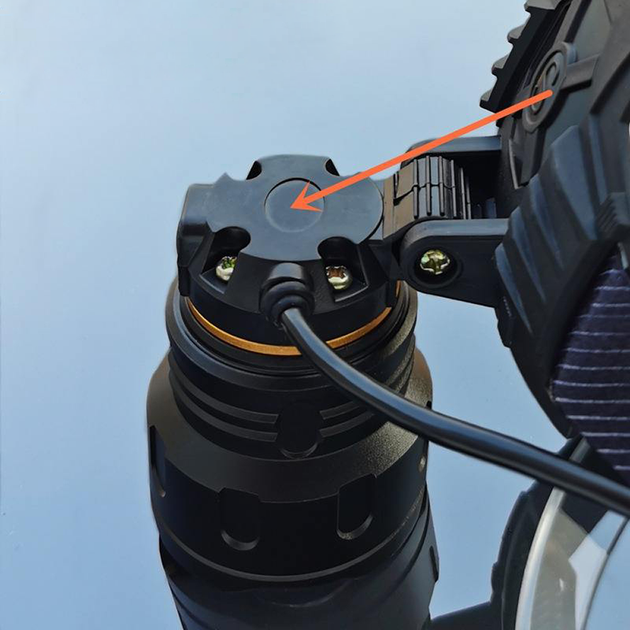 Налобний ліхтарик акумуляторний з USB + 3x18650 ZOOM 8078-P360 ( см11631 ) - зображення 6