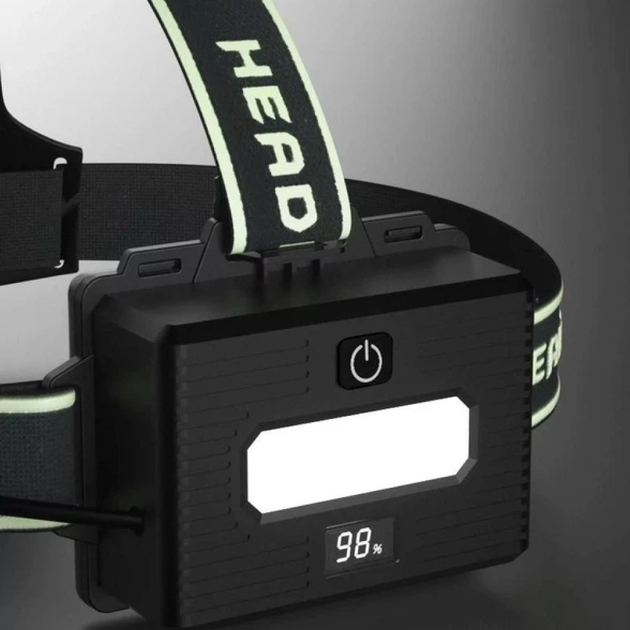 Ліхтар налобний акумуляторний з датчиком руху ZOOM з USB + 3x18650 BL-H2-TG-60W ( см11710 ) - Фото 5 Ліхтар налобний акумуляторний з датчиком руху ZOOM з USB + 3x18650 BL-H2-TG-60W ( см11710 ) - зображення 5