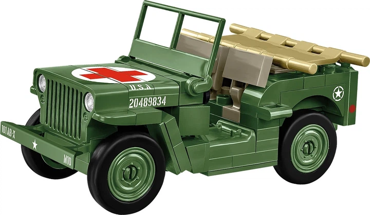 Klocki konstrukcyjne Cobi WWII Medical Willys MB 130 elementów (590251022952) - obraz 2
