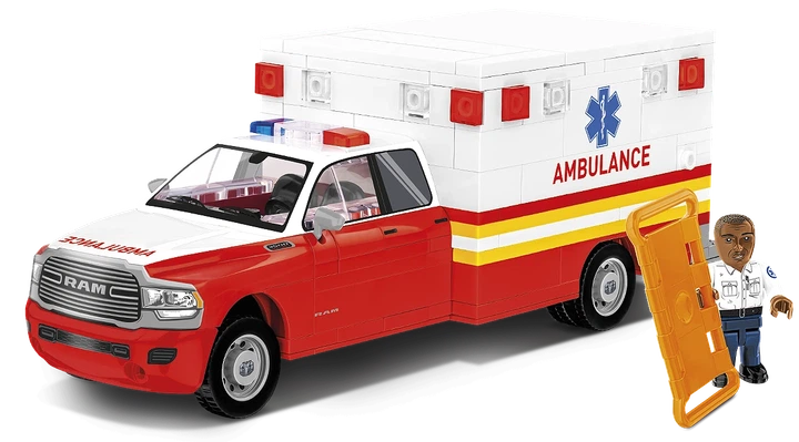 Klocki konstrukcyjne Cobi 24609 Dodge RAM 3500 Ambulance 295 elementy (5902251246099) - obraz 3