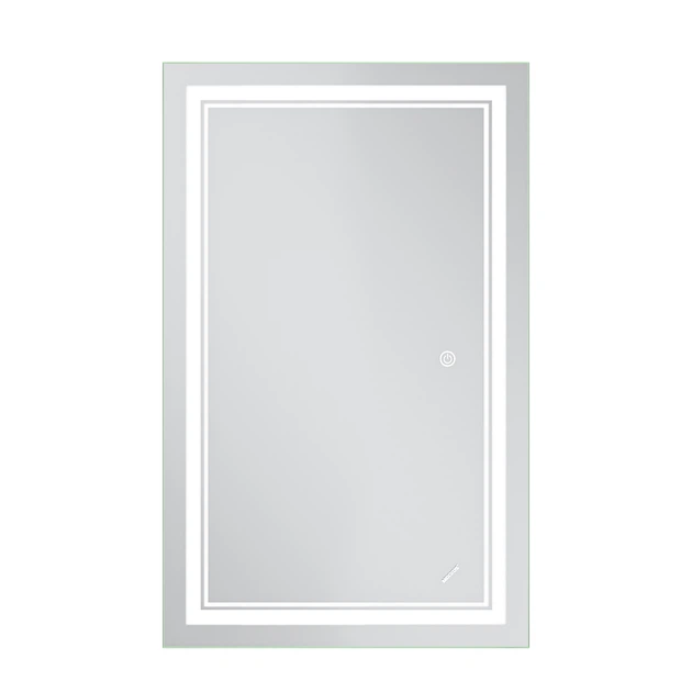 Зеркало MIXXUS PREMIUM алюминиевое 50x80 см белое с LED подсветкой и регулятором яркости (616207) - изображение 9