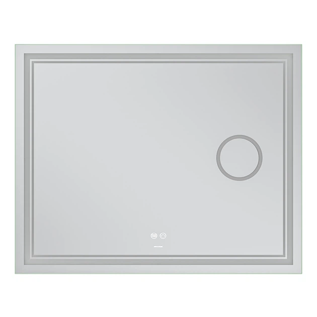 Зеркало MIXXUS PREMIUM Безмедное 100x80 см Стекло 5 мм с LED Touch Регулятор яркости Белое (616209) - изображение 5