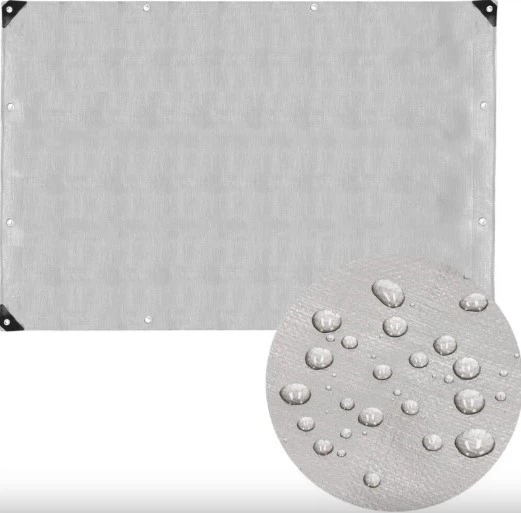 Брезент Springos 3 x 4 м 260 г/м2 Сірий (GA2188) - зображення 5